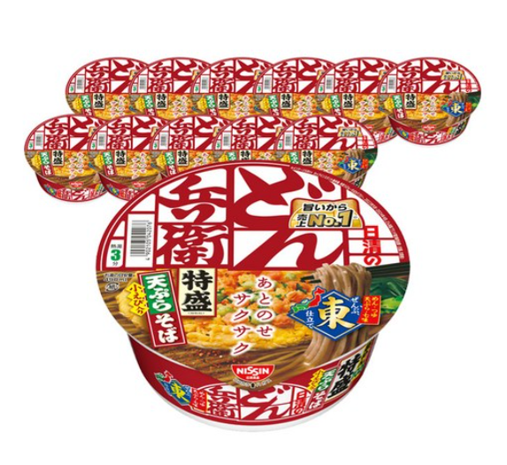 [쿠팡핫딜] 닛신 돈베이 특곱배기 튀김 소바 동, 12개 (26,830원/무료)