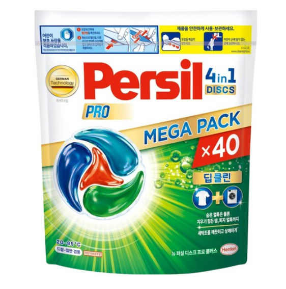 [쿠팡핫딜] 퍼실 뉴 디스크 프로 플러스 캡슐세제, 40개입, 1개 (19,600원/무료)